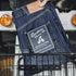 Retro Blue Logging Jeans Washed Denim Loose Cotton Non-elastic Waist Trousers for Men's Daily